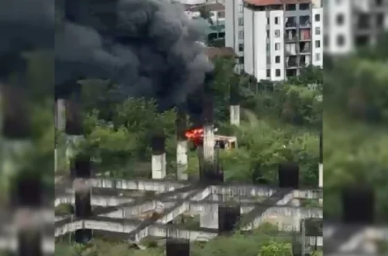 🔥 Incendio en la calle 200 de Floridablanca genera alerta en la zona sur del área metropolitana