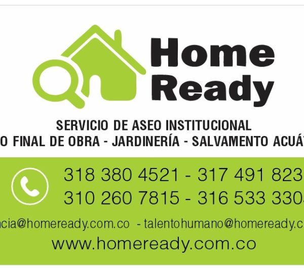 HOME READY. Servicios de Aseo.