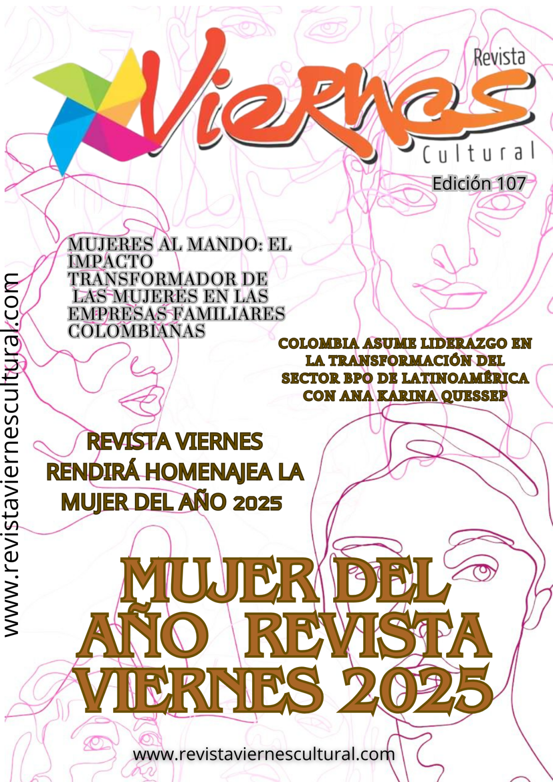 PORTADA REVISTA VIERNES MUJER DEL AÑO