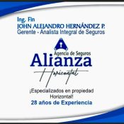 John Alejandro Hernández. Agencia de Seguros Alianza Horizontal.